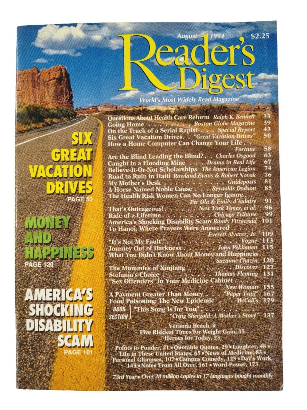 Rare Near Mint Condition Vintage August 1994 Edition Of Reader's Digest